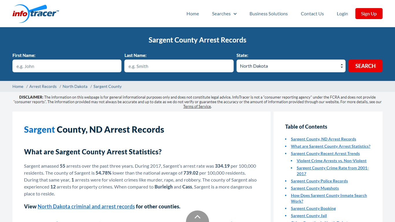 Sargent County, ND Arrests, Mugshots & Jail Records - InfoTracer